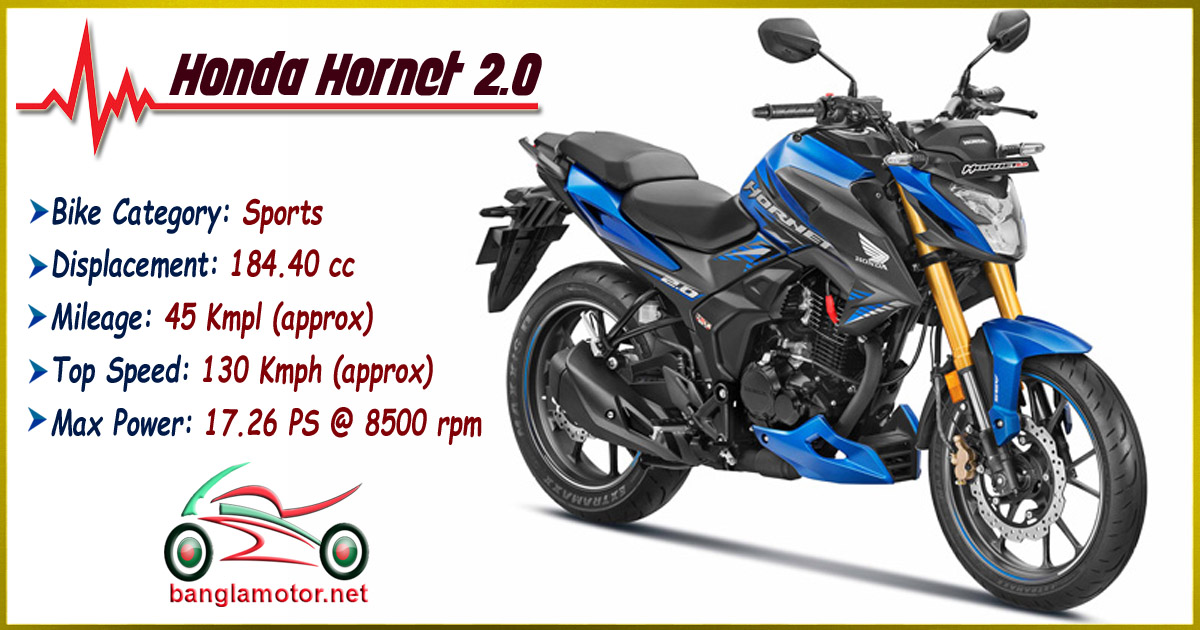 honda hornet 2.0 all details