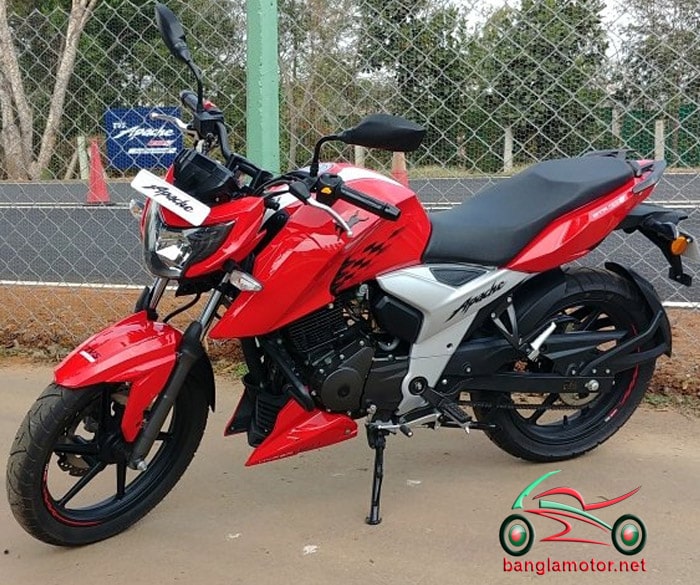 Apache Rtr 160 4v Black And Red